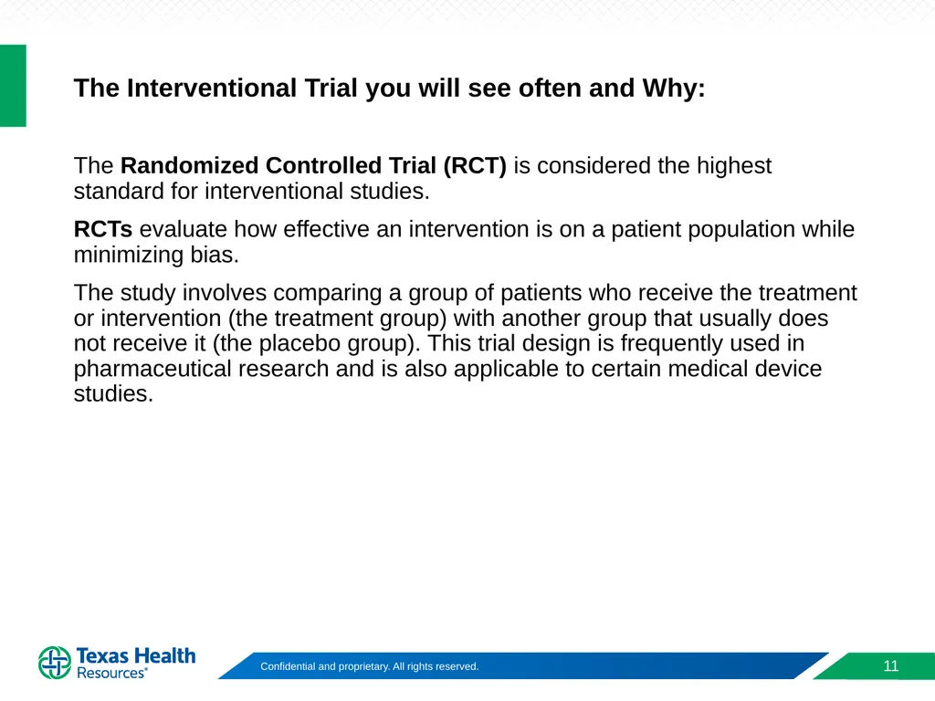Clinical Trial Phases & Design of Clinical Trials - slide 11 of 17