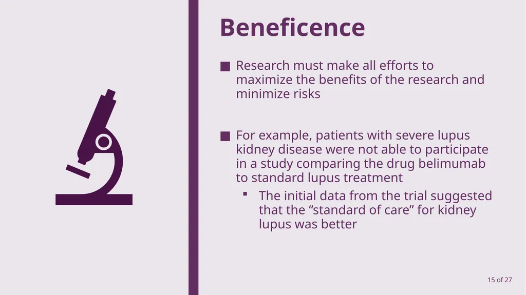 An Introduction to Clinical Trials Lupus - slide 15 of 27