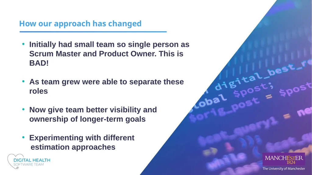 Applying Scrum to research software projects - slide 10 of 11