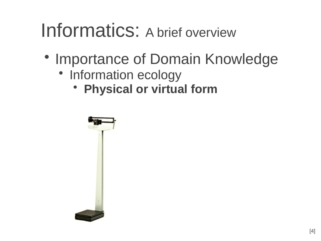 Informatics A brief overview Chia-Hua Yu - slide 17 of 42