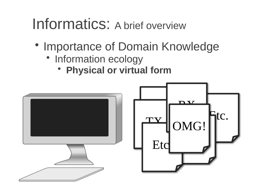 Informatics A brief overview Chia-Hua Yu - slide 23 of 42