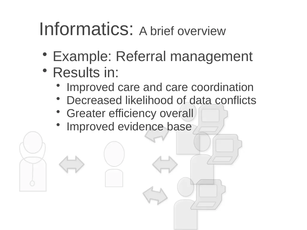 Informatics A brief overview Chia-Hua Yu - slide 40 of 42