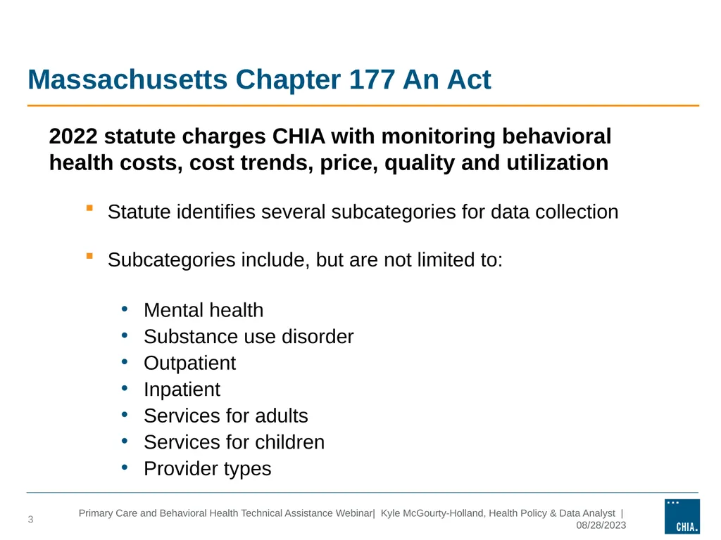 Primary Care and behavioral health Technical - slide 3 of 17