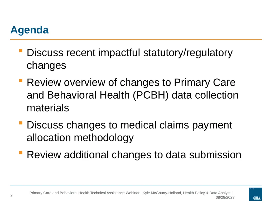 Primary Care and behavioral health Technical - slide 2 of 17