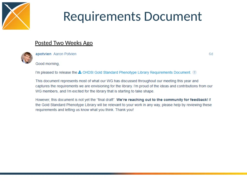 OHDSI Gold Standard Phenotype Library Working - slide 5 of 31