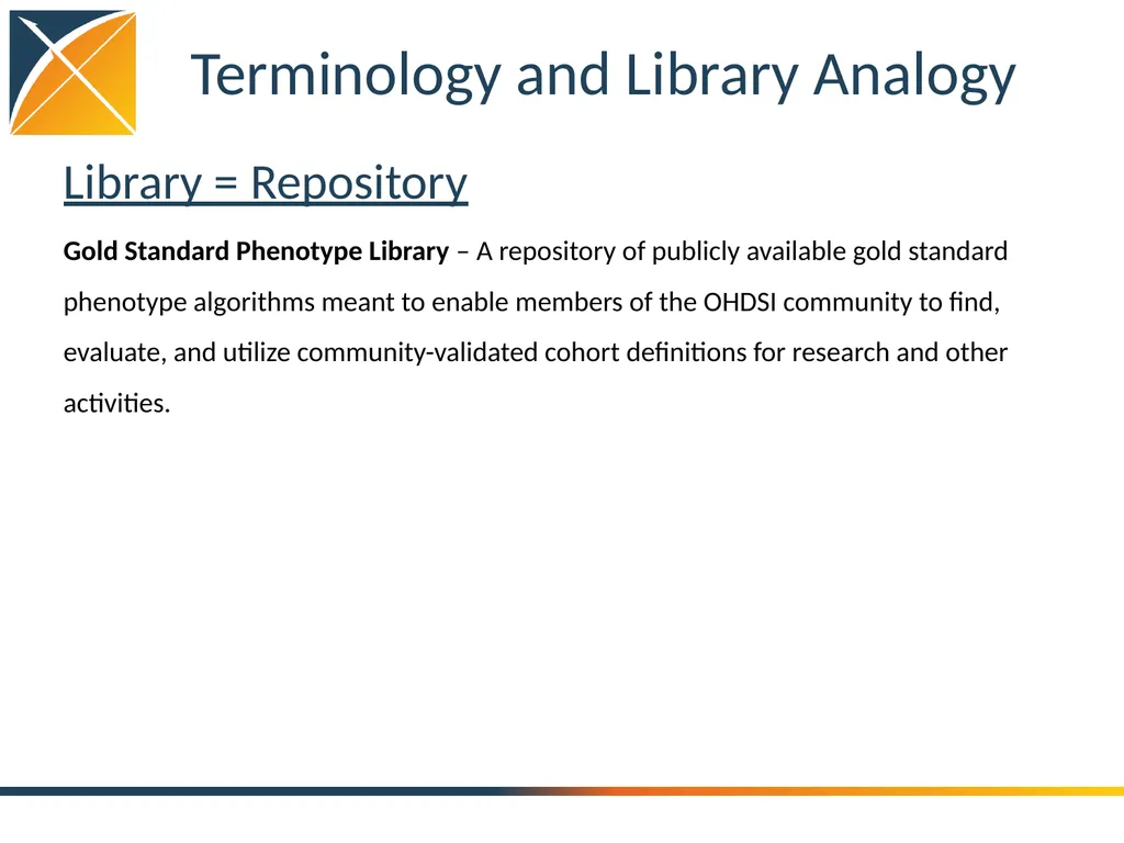 OHDSI Gold Standard Phenotype Library Working - slide 7 of 31