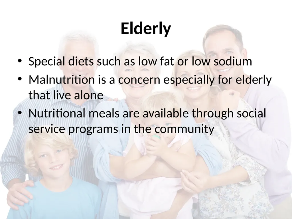 Nutrition Throughout Life Nutritional Needs - slide 15 of 31