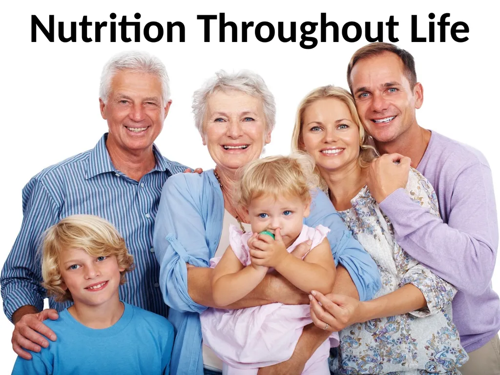 Nutrition Throughout Life Nutritional Needs - slide 1 of 31