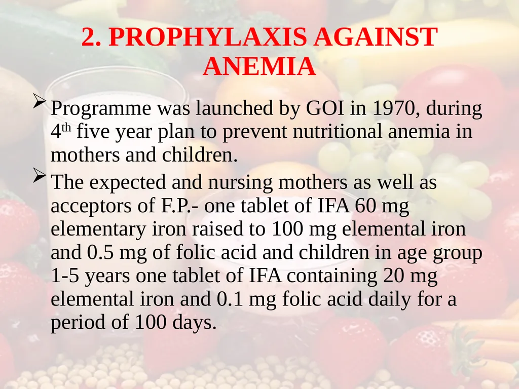 Nutrition COMMUNITY NUTRITION PROGRAMME - slide 15 of 79