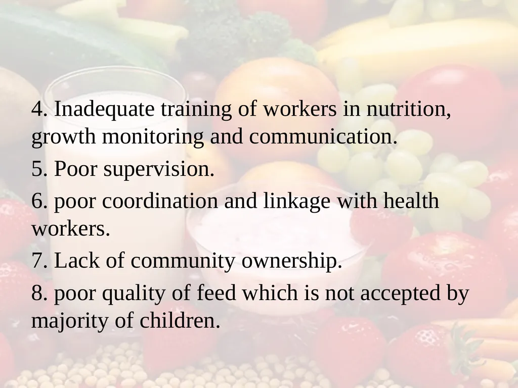 Nutrition COMMUNITY NUTRITION PROGRAMME - slide 62 of 79