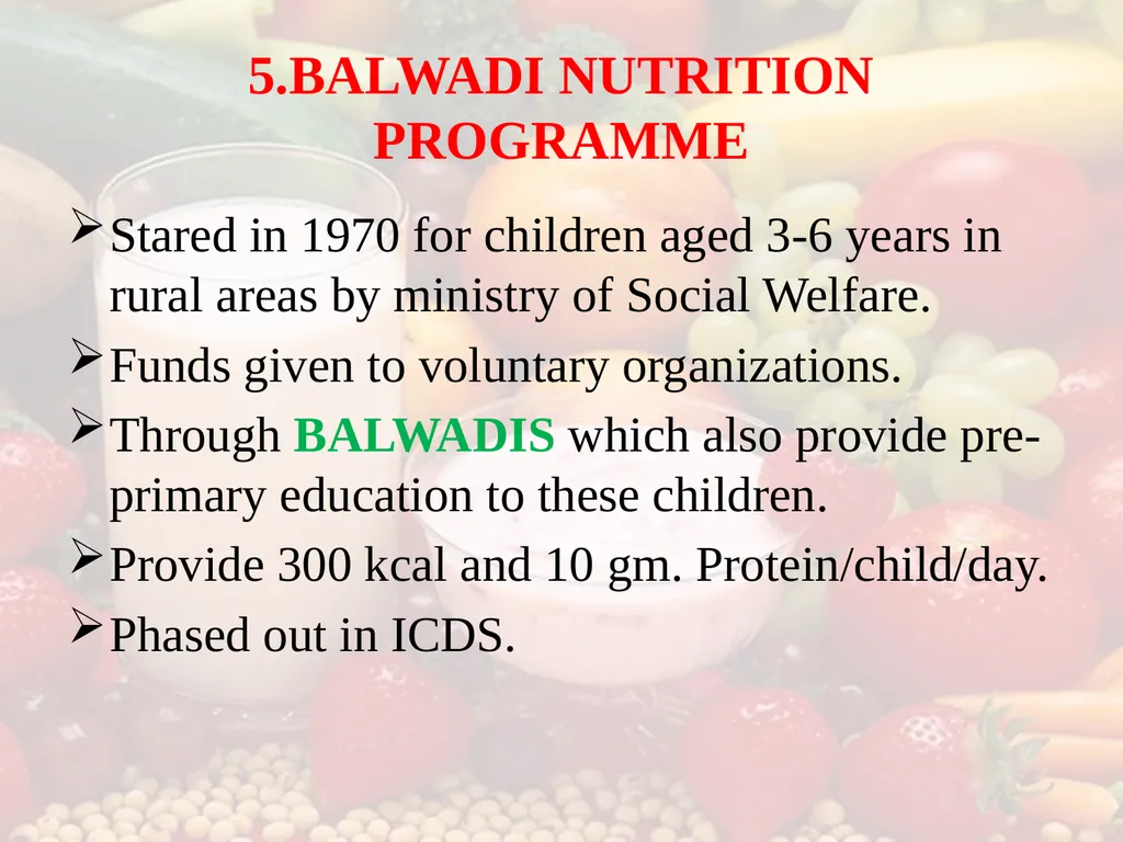 Nutrition COMMUNITY NUTRITION PROGRAMME - slide 37 of 79
