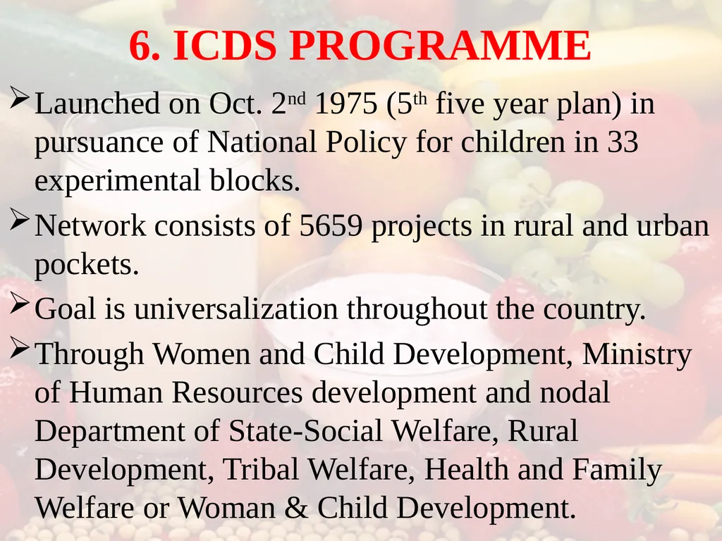 Nutrition COMMUNITY NUTRITION PROGRAMME - slide 38 of 79