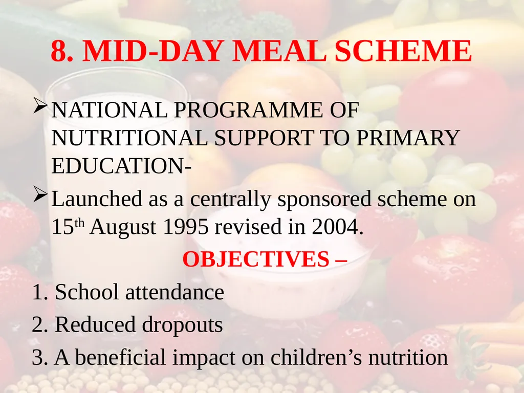 Nutrition COMMUNITY NUTRITION PROGRAMME - slide 68 of 79