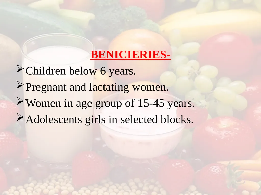 Nutrition COMMUNITY NUTRITION PROGRAMME - slide 39 of 79