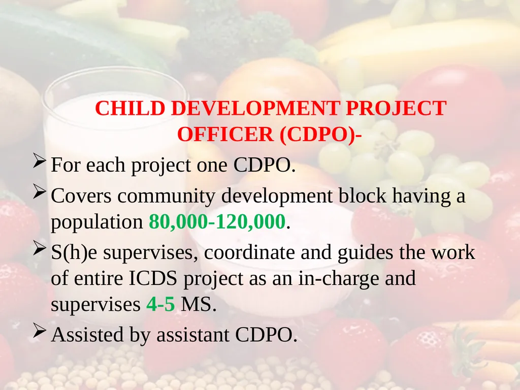 Nutrition COMMUNITY NUTRITION PROGRAMME - slide 52 of 79