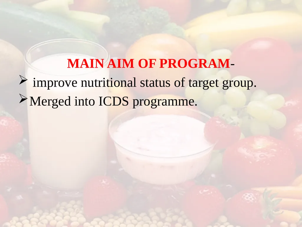 Nutrition COMMUNITY NUTRITION PROGRAMME - slide 36 of 79