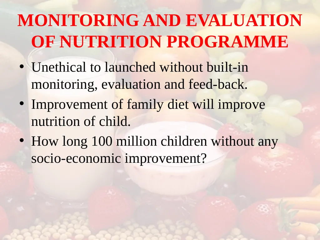 Nutrition COMMUNITY NUTRITION PROGRAMME - slide 75 of 79