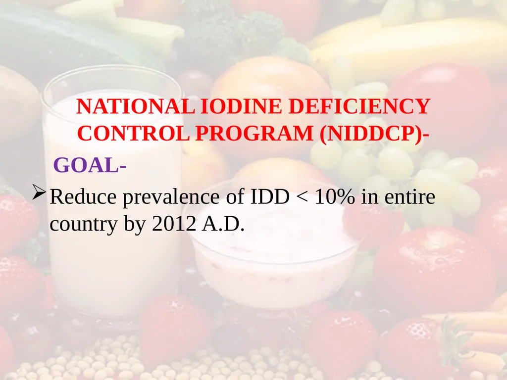 Nutrition COMMUNITY NUTRITION PROGRAMME - slide 31 of 79