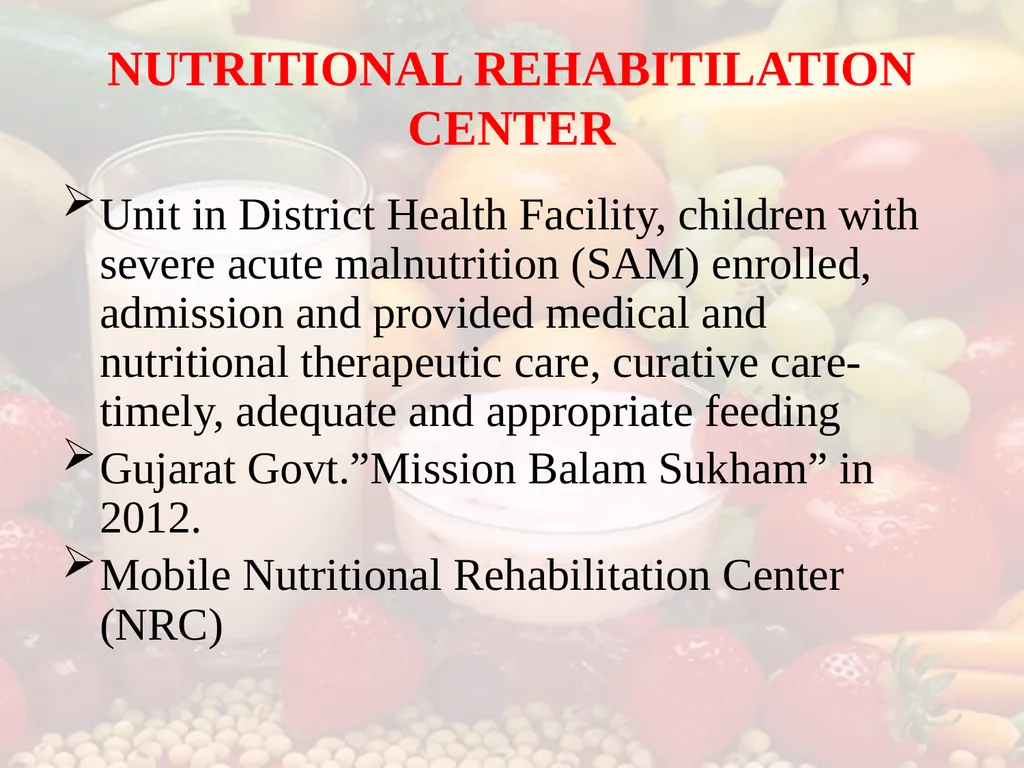 Nutrition COMMUNITY NUTRITION PROGRAMME - slide 12 of 79