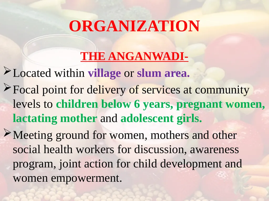 Nutrition COMMUNITY NUTRITION PROGRAMME - slide 42 of 79