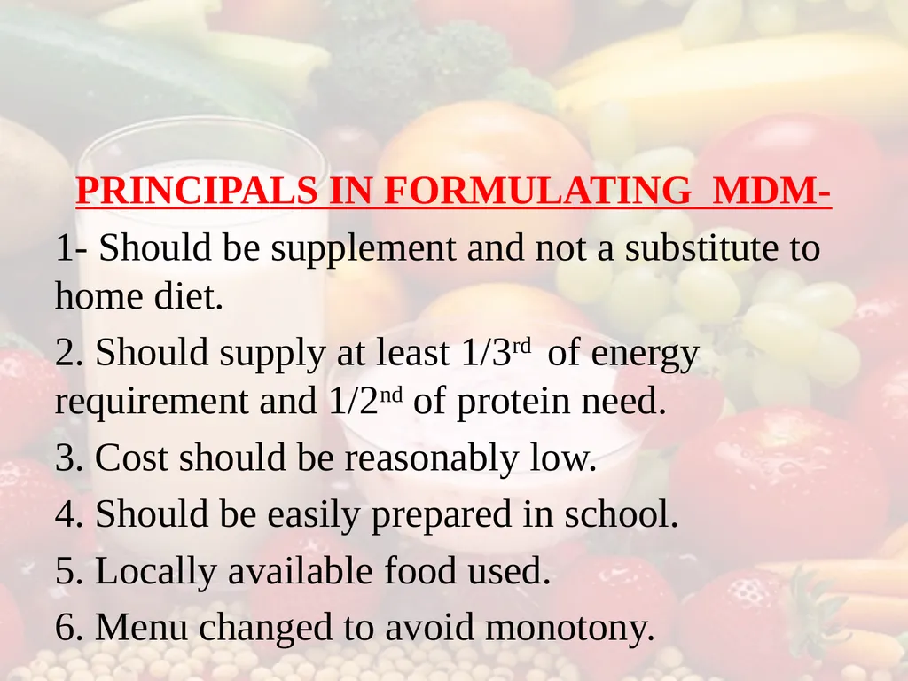 Nutrition COMMUNITY NUTRITION PROGRAMME - slide 64 of 79