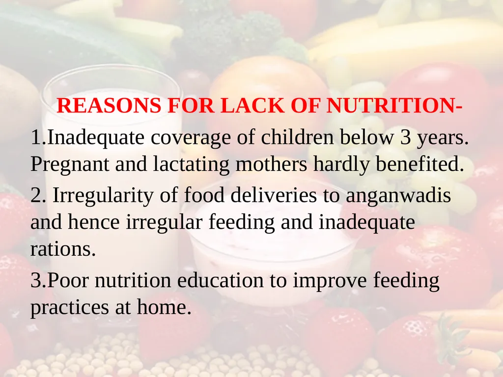 Nutrition COMMUNITY NUTRITION PROGRAMME - slide 61 of 79