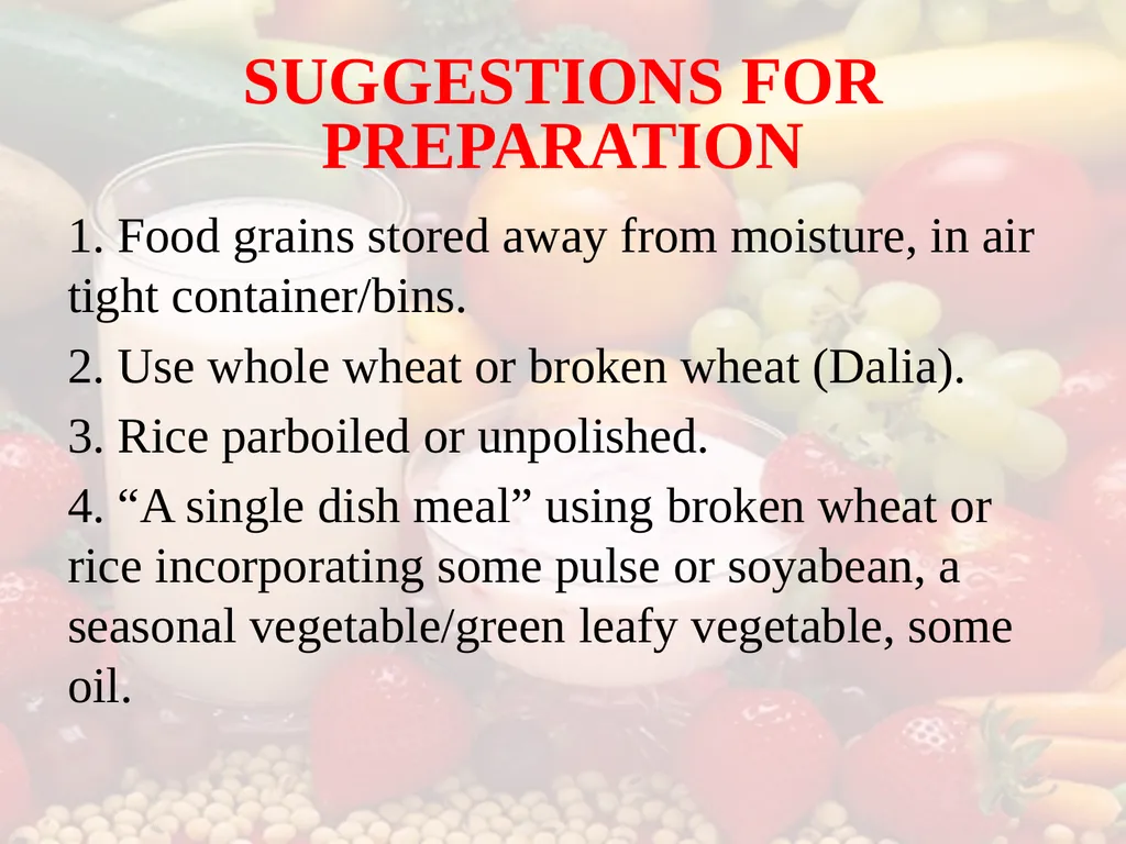 Nutrition COMMUNITY NUTRITION PROGRAMME - slide 72 of 79