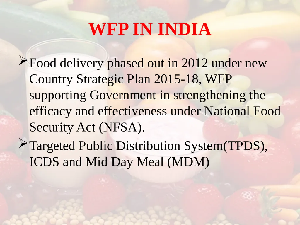 Nutrition COMMUNITY NUTRITION PROGRAMME - slide 77 of 79