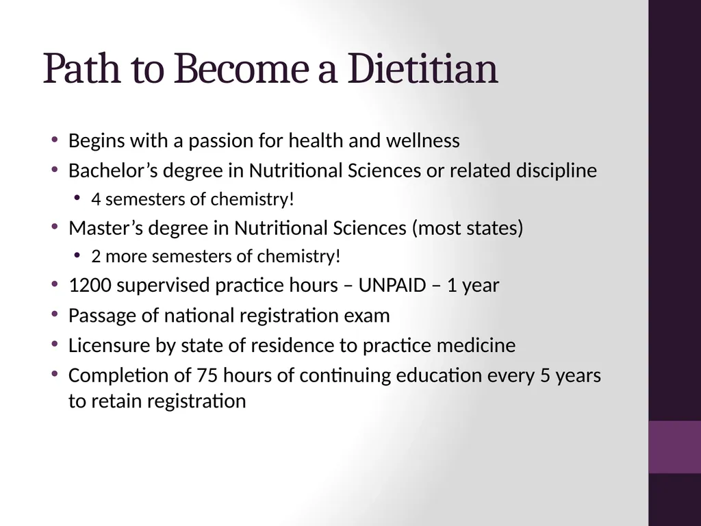 Dietetics: Beyond the Hospital presented by - slide 6 of 11