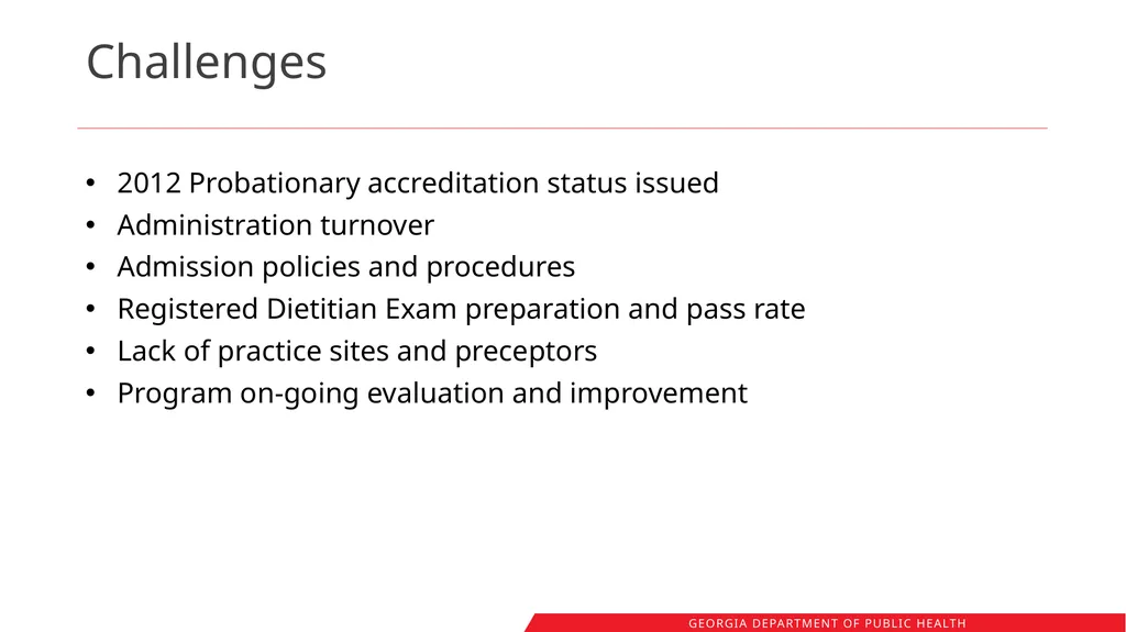 Registered Dietitians in Georgia WIC: Workforce - slide 13 of 41