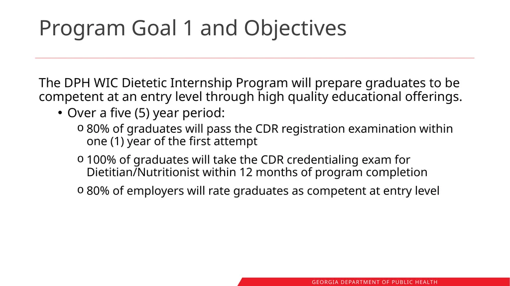 Registered Dietitians in Georgia WIC: Workforce - slide 9 of 41