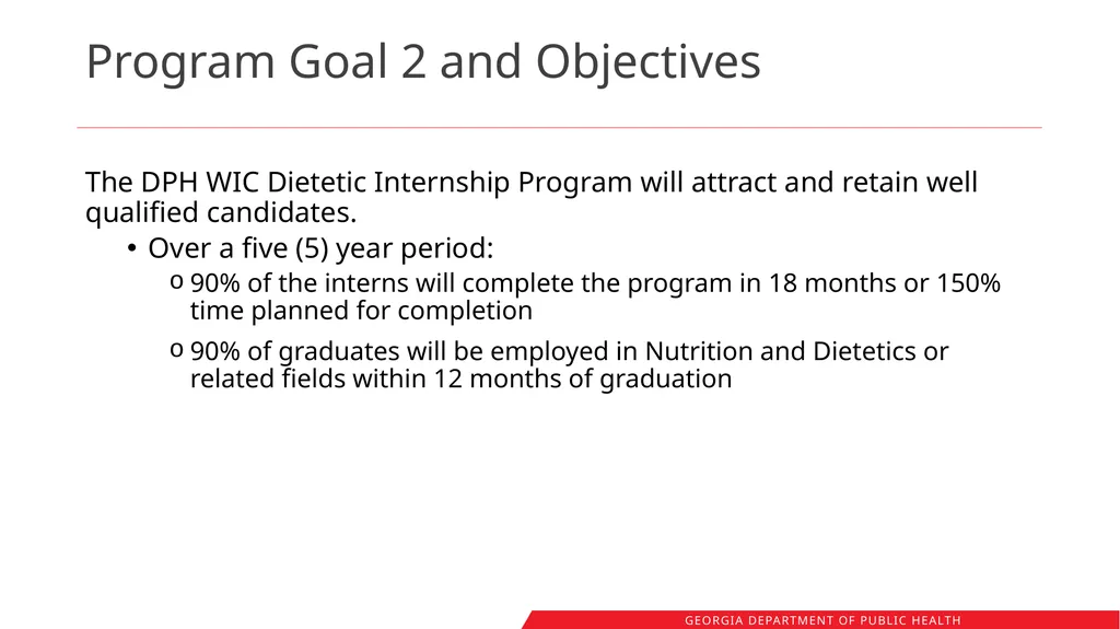 Registered Dietitians in Georgia WIC: Workforce - slide 10 of 41