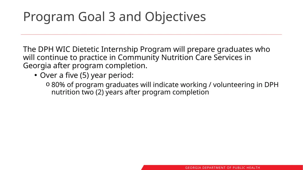 Registered Dietitians in Georgia WIC: Workforce - slide 11 of 41