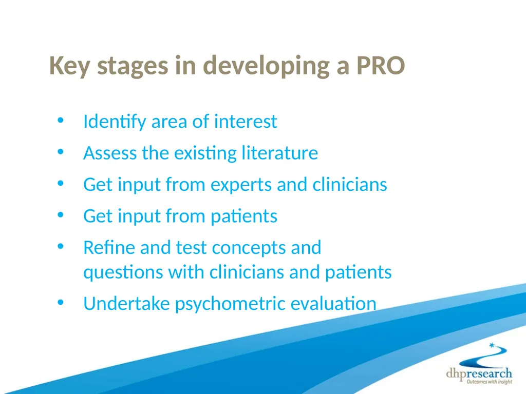 Dr Keith Meadows, DHP Research & Consultancy Ltd - slide 3 of 10