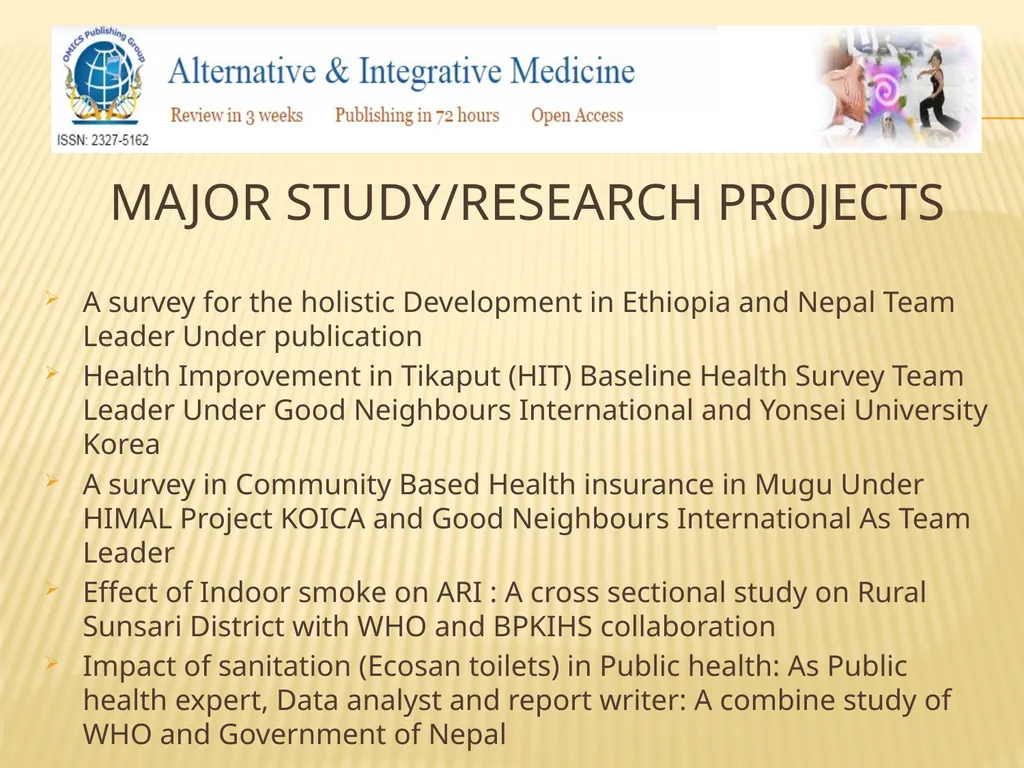 OMICS Group Contact us at: - slide 5 of 12