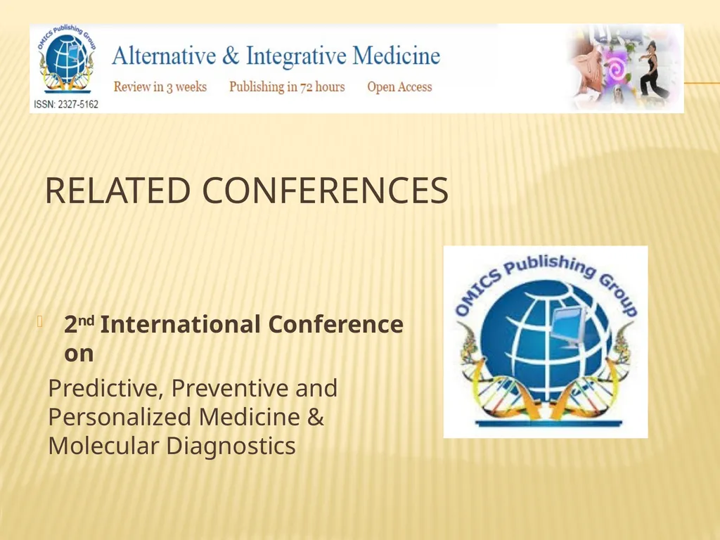 OMICS Group Contact us at: - slide 11 of 12