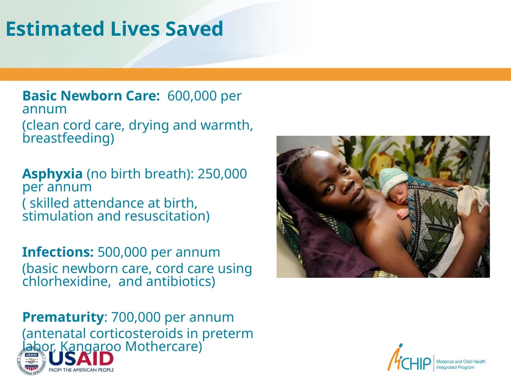 Bending the curve in reducing newborn mortality: - slide 11 of 13