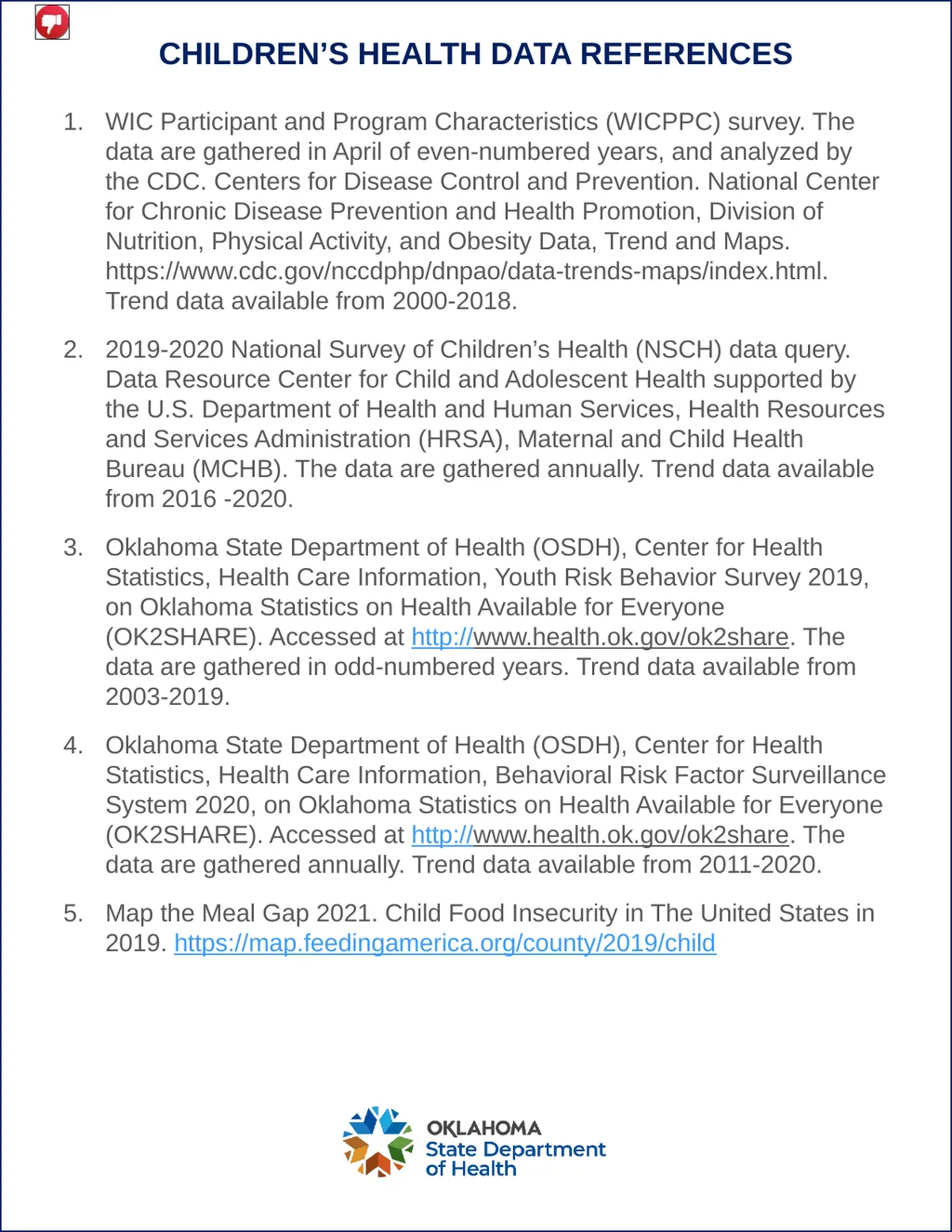Children’s Health Data Obesity & Overweight - slide 2 of 2