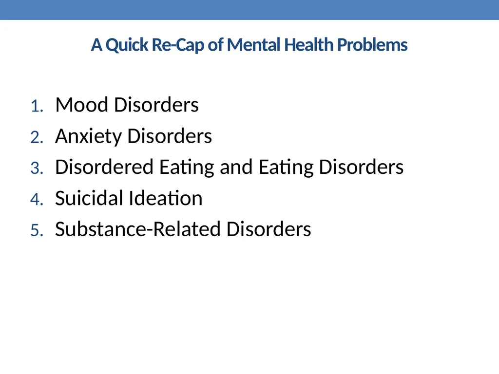 Mental Health education Dr. Mike Condra - slide 8 of 26