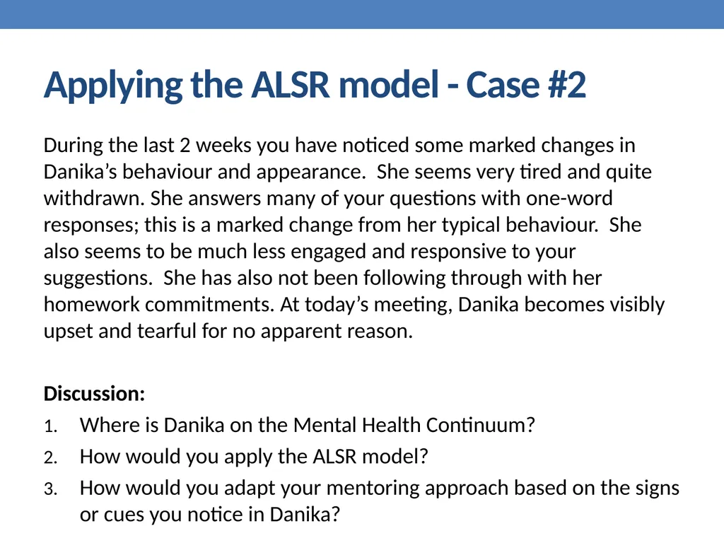 Mental Health education Dr. Mike Condra - slide 24 of 26