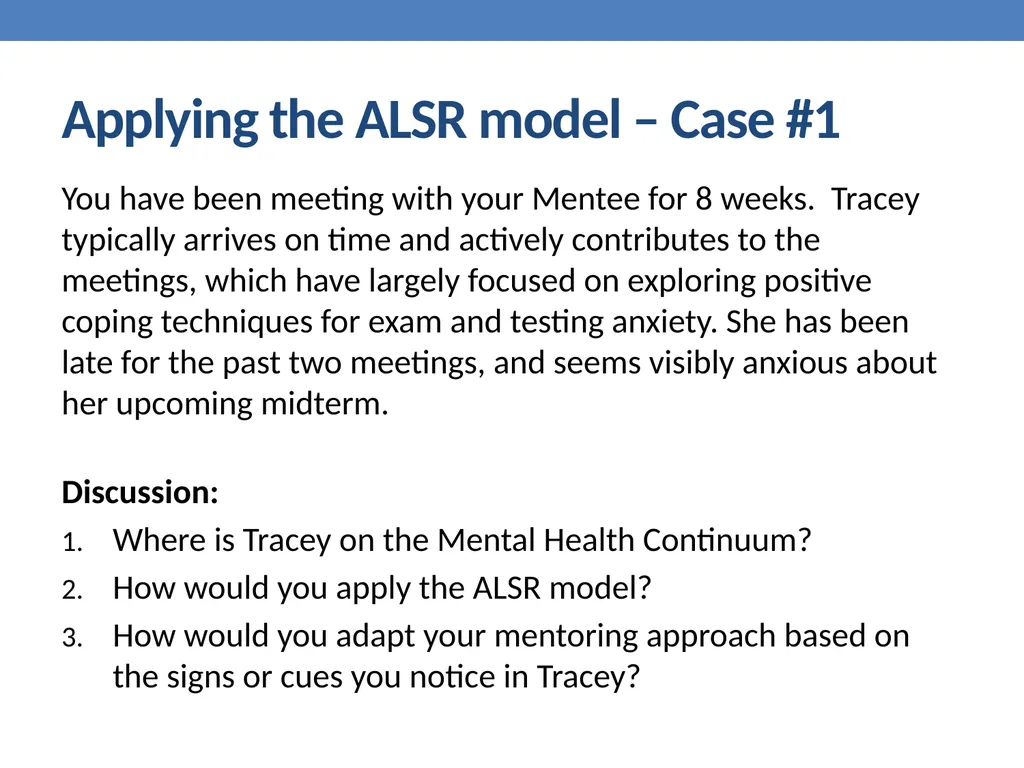 Mental Health education Dr. Mike Condra - slide 23 of 26