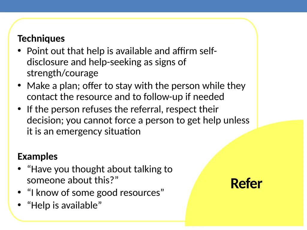 Mental Health education Dr. Mike Condra - slide 22 of 26