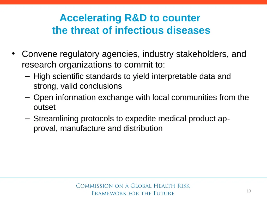 Need for a Global Health Risk Framework Global - slide 24 of 40