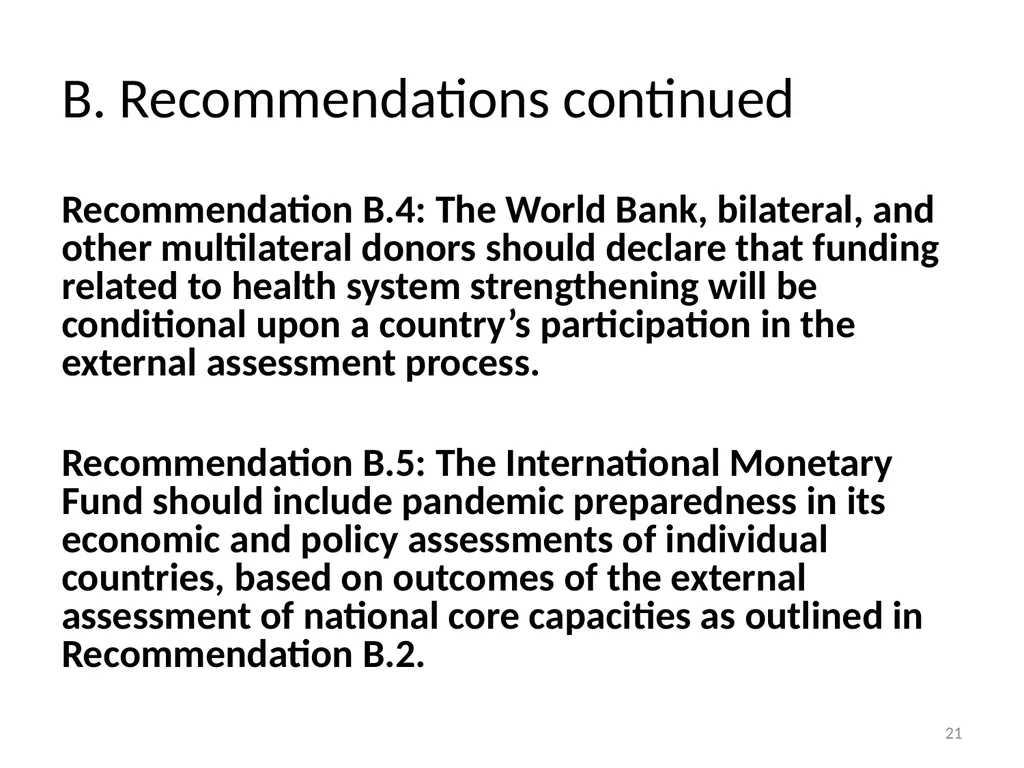 Need for a Global Health Risk Framework Global - slide 32 of 40