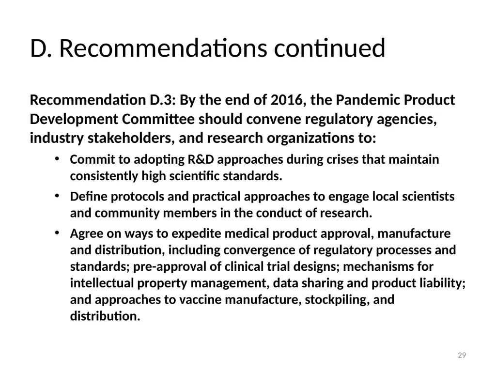 Need for a Global Health Risk Framework Global - slide 40 of 40