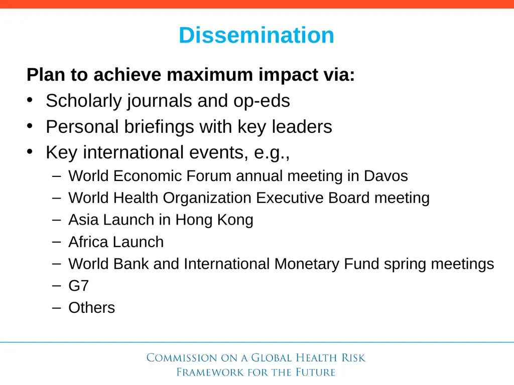 Need for a Global Health Risk Framework Global - slide 11 of 40
