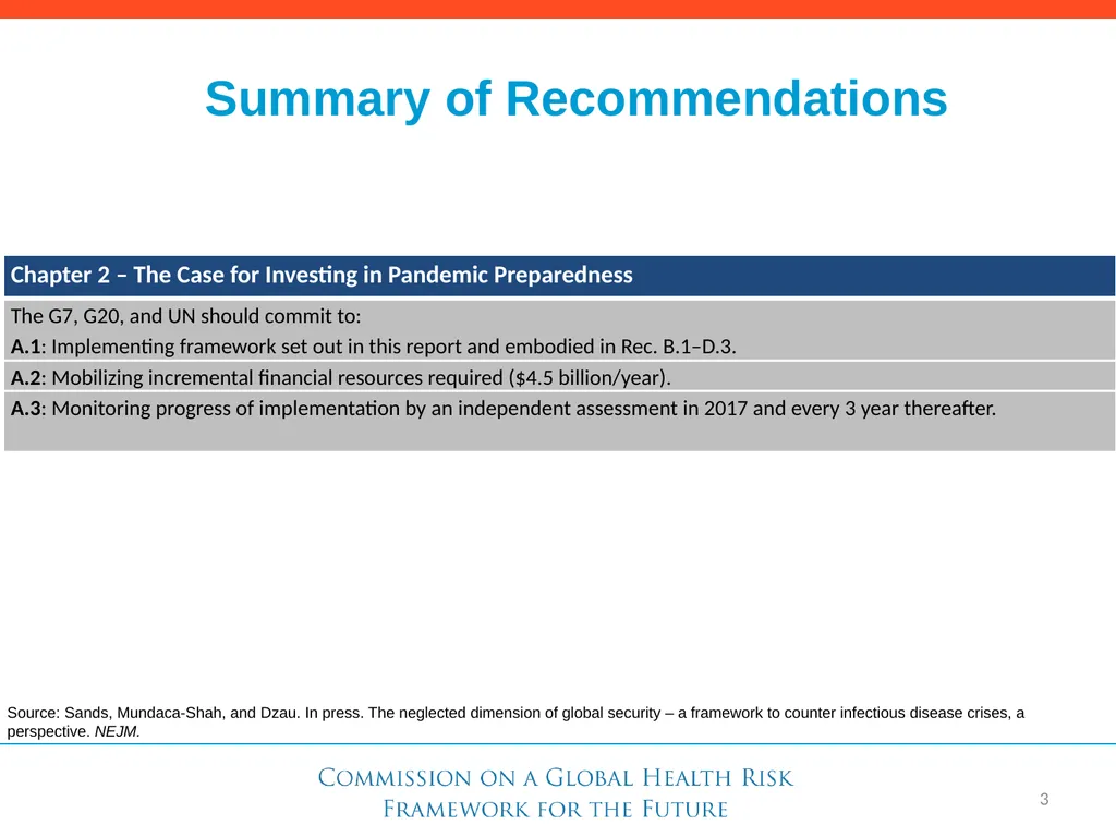 Need for a Global Health Risk Framework Global - slide 14 of 40