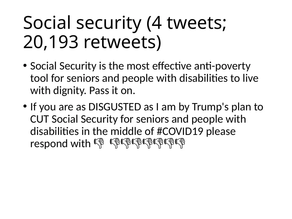 Retweeting COVID-19 disability issues: Risks, - slide 11 of 18