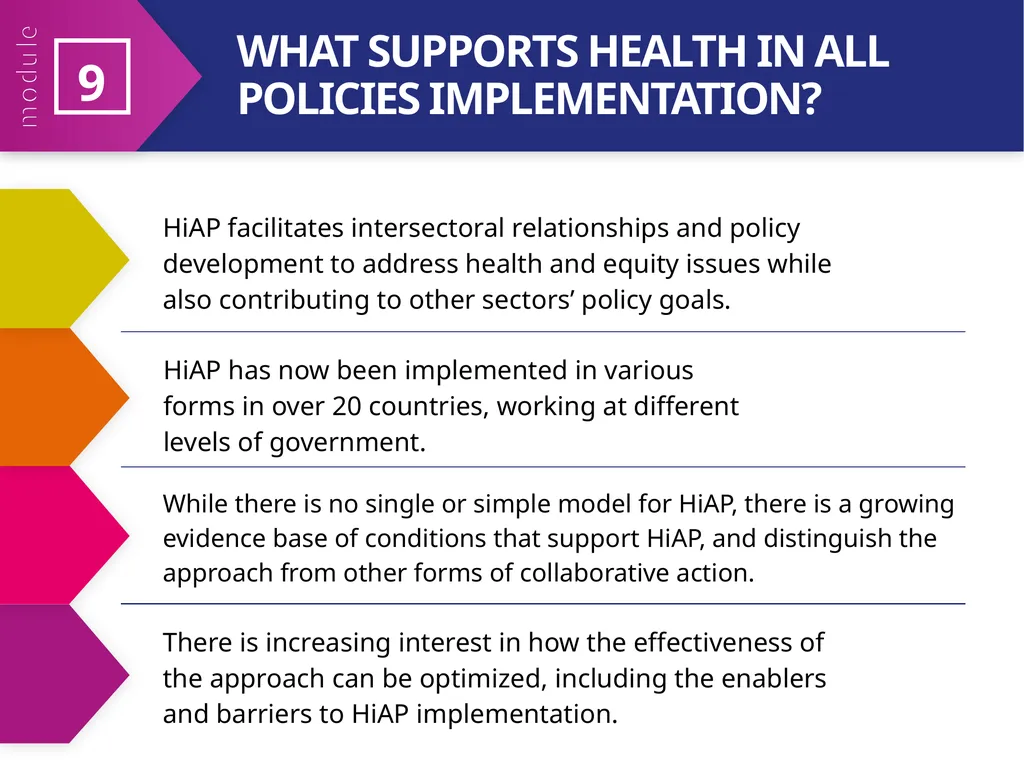 MODULE 9 HiAP implementation at local, regional - slide 3 of 31