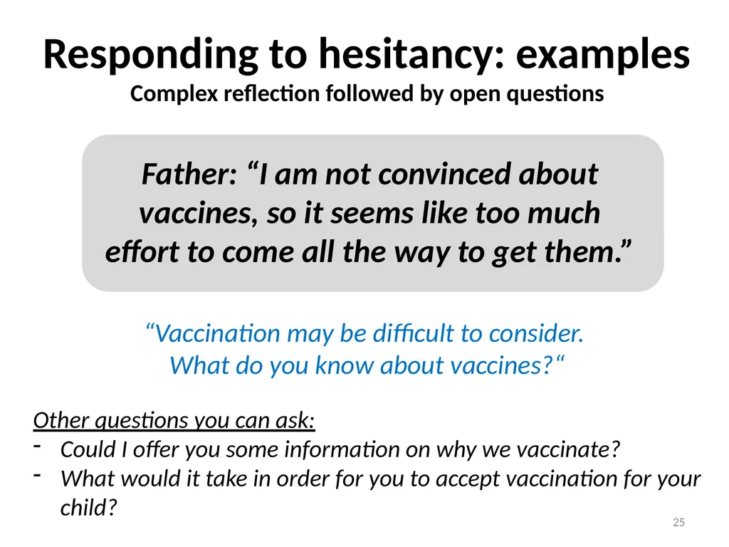 Conversations to build trust in vaccination A - slide 25 of 44